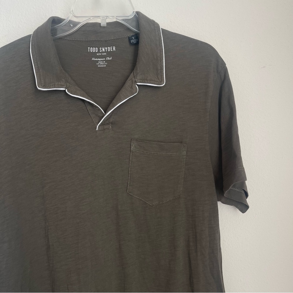 Todd Snyder HomeSpun Slub Heather Pocket Polo Shirt